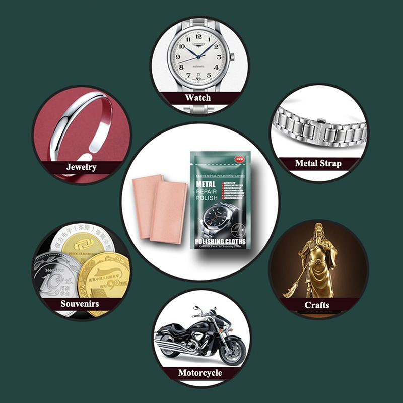 5Pcs High Quality Metal Polish - Watch Polishing Cloth 评论和价格