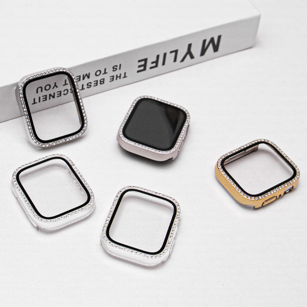 NEW Glass+Diamond Case For App - Smartwatch New Watches 评论和价格