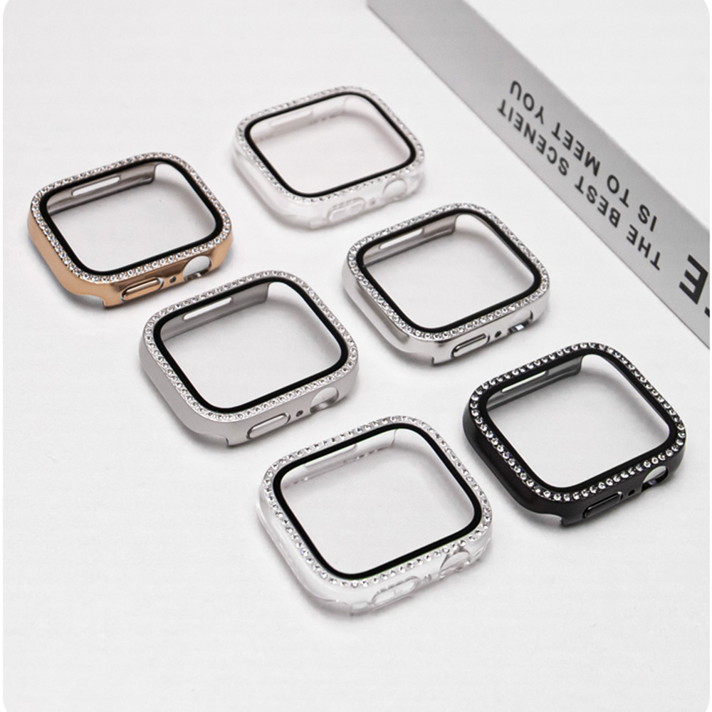 NEW Glass+Diamond Case For App - Smartwatch New Watches 评论和价格