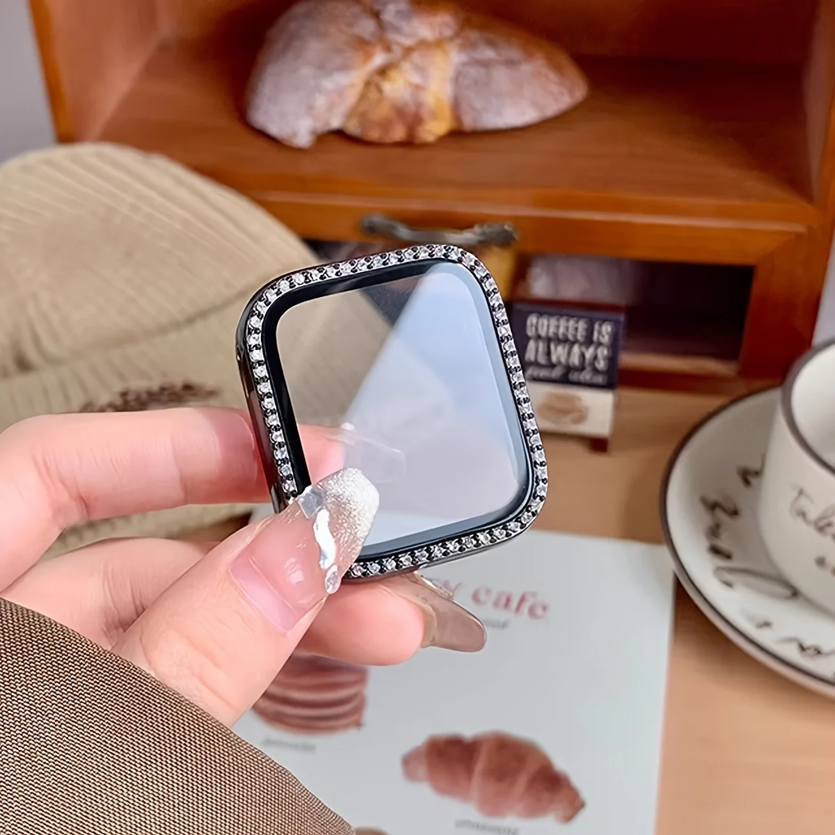 NEW Glass+Diamond Case For App - Smartwatch New Watches 评论和价格
