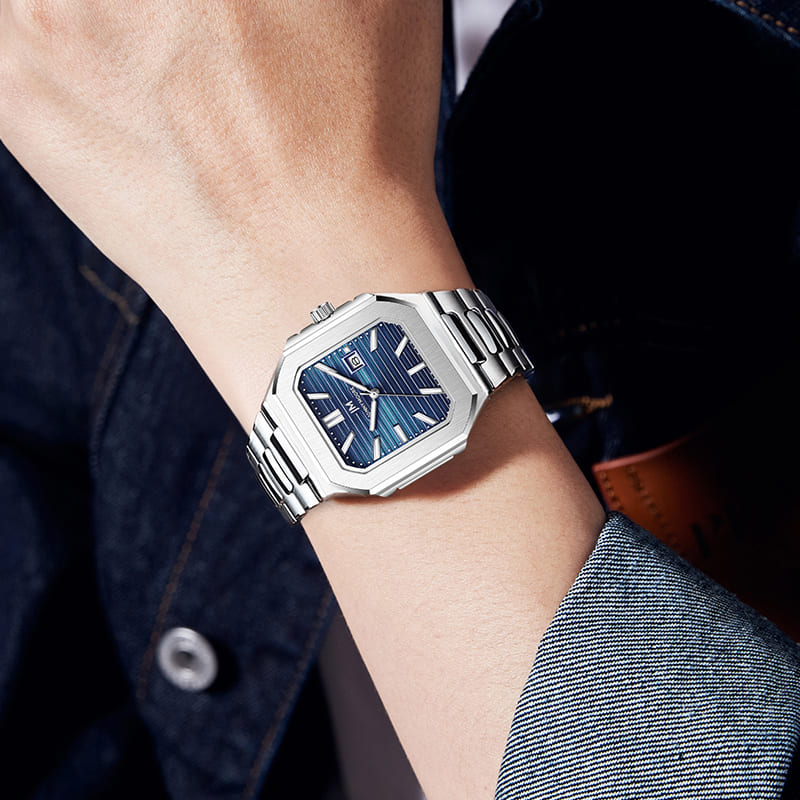 JONNY MOORE K1050 Fashion Luxu - Smartwatch Square Watches For Men 评论和价格