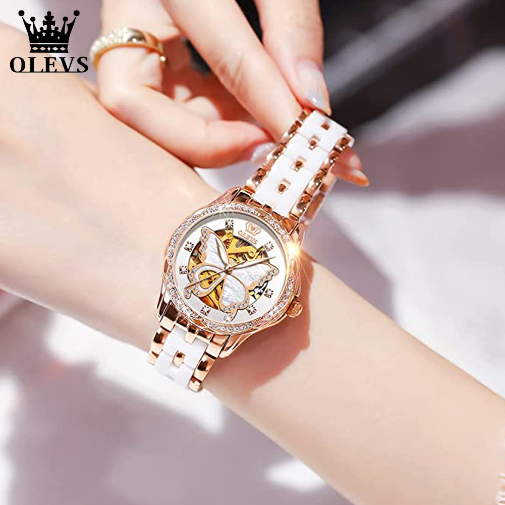 OLEVS Women's Automatic Watche - Skeleton Mechanical Watch 评论和价格